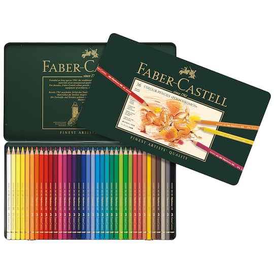 Faber-Castell&#xAE; Polychromos&#xAE; 36 Color Pencil Tin Set 